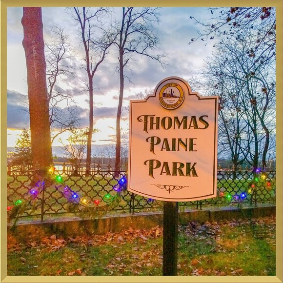 Merry Christmas from Bordentown City's Thomas Paine Park
